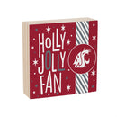 Washington State University Block, Holiday, 6x6