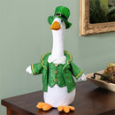 This Calls for Cake Table Decor Fabric Goose, St. Patrick's Day, 16.5"H