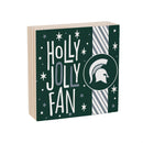 Michigan State University Block, Holiday, 6x6