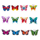 Giddy the Goose Accessory Set, ColorBurst Butterfly Magnet, Set of 12