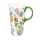 Pollinator Garden Ceramic Perfect Cup, Gardening, 17oz, Gift Box