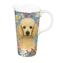 Hillside Pasture Pet Travel Cup Ceramic Perfect Cup, Poodle Dog, 17oz, Gift Box