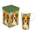 Hillside Pasture Pet Travel Cup Ceramic Perfect Cup, Beagle Dog, 17oz, Gift Box