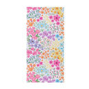 Bunny Bloom Towel, Quick Dry Waffle Weave w/ Matching Carrying Case, Floral Ditsy, 60"L x 30"W