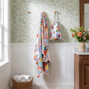 Cottage Garden Towel Quick Dry Waffle Weave with Matching Carrying Case, 60"x30"