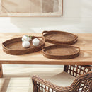 NAPA Home & Garden, BURMA RATTAN OVAL SERVING TRAYS
