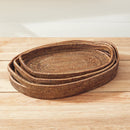 NAPA Home & Garden, BURMA RATTAN OVAL SERVING TRAYS