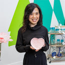 Trinket Dish, Embossed Rose Heart Shape