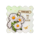 Hillside Pasture Magnet, Wood & Epoxy Floral Sentiment, Asst of 4, Display