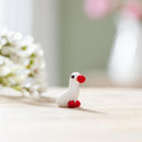 Hillside Pasture Token, Glass Goose, Basket display
