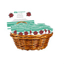 Feels Like the Holidays Token, Metal Poinsettia, Basket Display