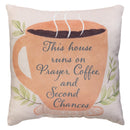Simple Blessings Square Indoor Throw Pillow Program, Witty, Asst of 4, 9.5"