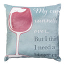 Simple Blessings Square Indoor Throw Pillow Program, Witty, Asst of 4, 9.5"