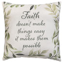 Simple Blessings Square Indoor Throw Pillow Program, Inspirational, Asst of 4, 9.5"