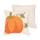 Harvest Blossom Throw Pillow Square Pumpkin, 16" x 16"
