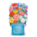 Cottage Garden Throw Pillow, Shaped, Flowers in Planter, 10" x 16.5"