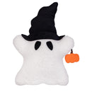 Haunted House Throw Pillow Shaped Ghost, 13"L x 17.75"H