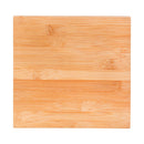 Harvest Blossom Trivet Ceramic and Wood Square Pumpkin, 7.8"