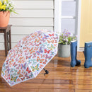 Cottage Garden Umbrella Manual Compact with Sleeve, Floral, 38" Canopy x 22.5"H