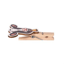 Holly Homestead Serving Utensils Farm Animal Wood Clip, Set of 3