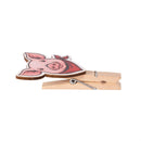 Holly Homestead Serving Utensils Farm Animal Wood Clip, Set of 3