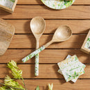 VivaStyle Veranda Garden Serving Utensils, Wood Salad Server, Set of 2