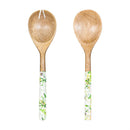 VivaStyle Veranda Garden Serving Utensils, Wood Salad Server, Set of 2