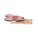 Sugar & Stripes Serving Utensils Wood Christmas Icon Clips, Set of 3