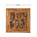 Javanese Wood Block Wall Art