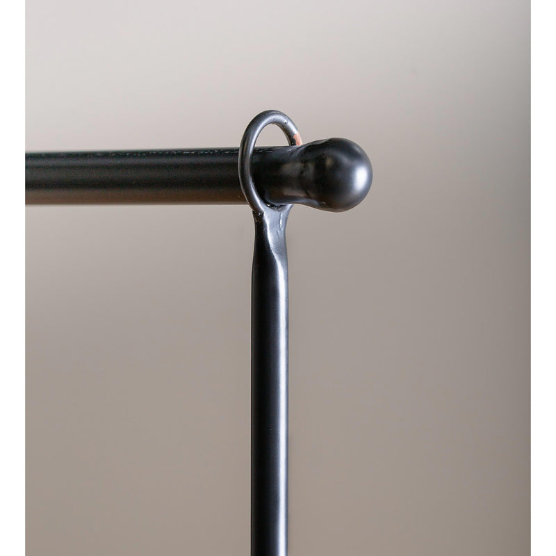 Over The Table Adjustable Decorating Rod, Black