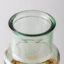 Hand-Blown Recycled Amber Vase, Short
