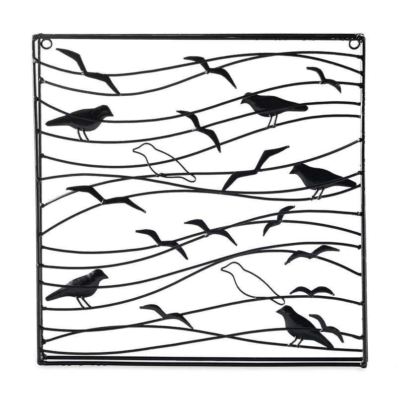 Handcrafted Metal Raven Wall Art