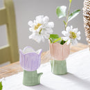 What She Shed Vase Ceramic Tulip, 4"H, Asst of 2, CDU