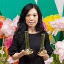 VivaStyle Veranda Garden Vase, Glass, 8''H, Asst of 3