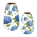 VivaSyle Vase, Metal Vase, Hydrangea, Set of 2