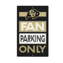 University of Colorado Fan Parking USA Metal Wall Sign, 7.5" x 11.5"