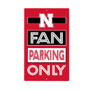 University of Nebraska Fan Parking USA Metal Wall Sign, 7.5" x 11.5"