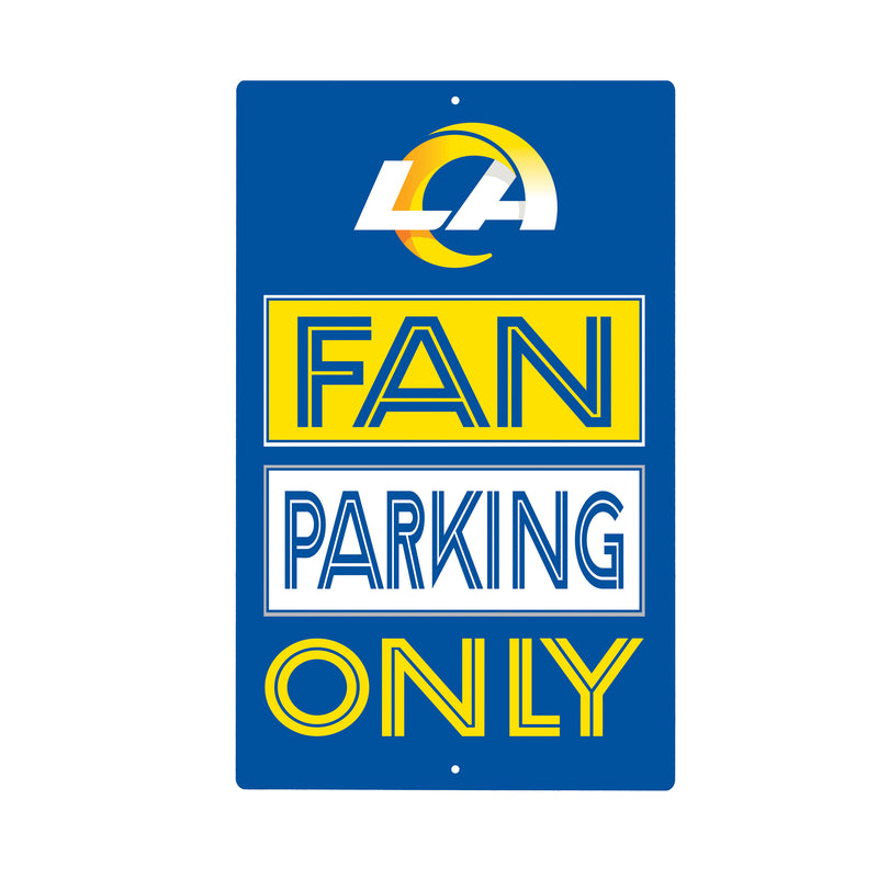Los Angeles Rams Fan Parking USA Metal Wall Sign, 7.5" x 11.5"