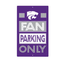 Kansas State University Fan Parking USA Metal Wall Sign, 7.5" x 11.5"