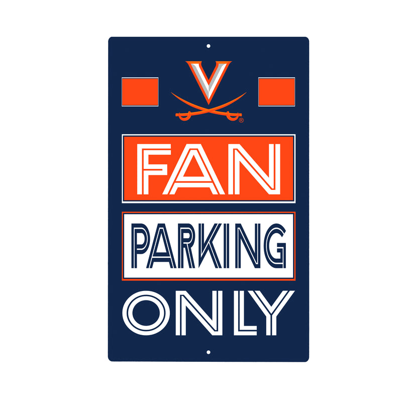 University of Virginia Fan Parking USA Metal Wall Sign, 7.5" x 11.5"