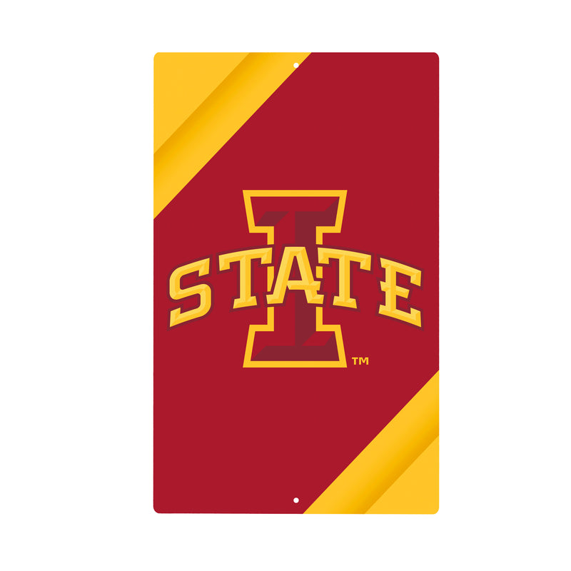 Iowa State University Logo Sign USA Metal Wall Sign, 7.5" x 11.5"