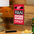 Detroit Red Wings Fan Parking USA Metal Wall Sign, 7.5" x 11.5"