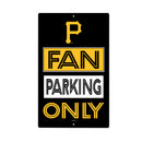 Pittsburgh Pirates Fan Parking USA Metal Wall Sign, 7.5" x 11.5"