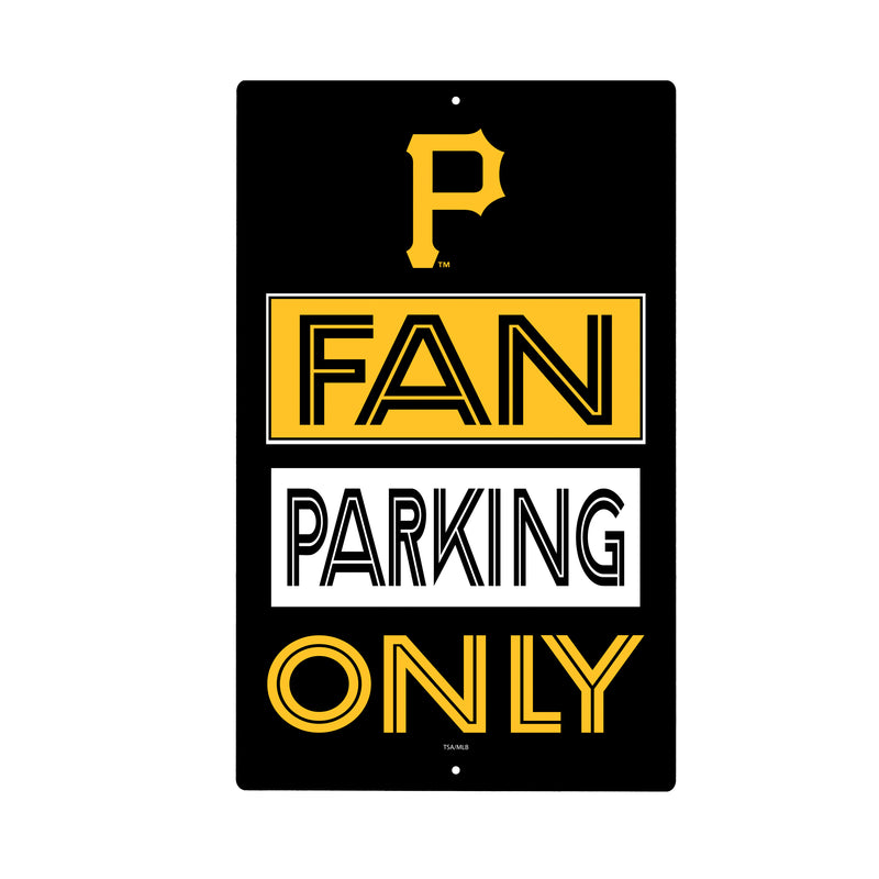 Pittsburgh Pirates Fan Parking USA Metal Wall Sign, 7.5" x 11.5"
