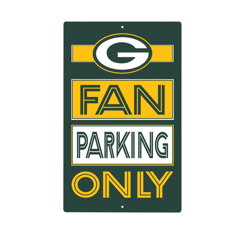 Green Bay Packers Fan Parking USA Metal Wall Sign, 7.5" x 11.5"