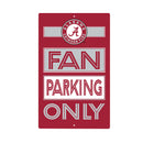 University of Alabama Fan Parking USA Metal Wall Sign, 7.5" x 11.5"