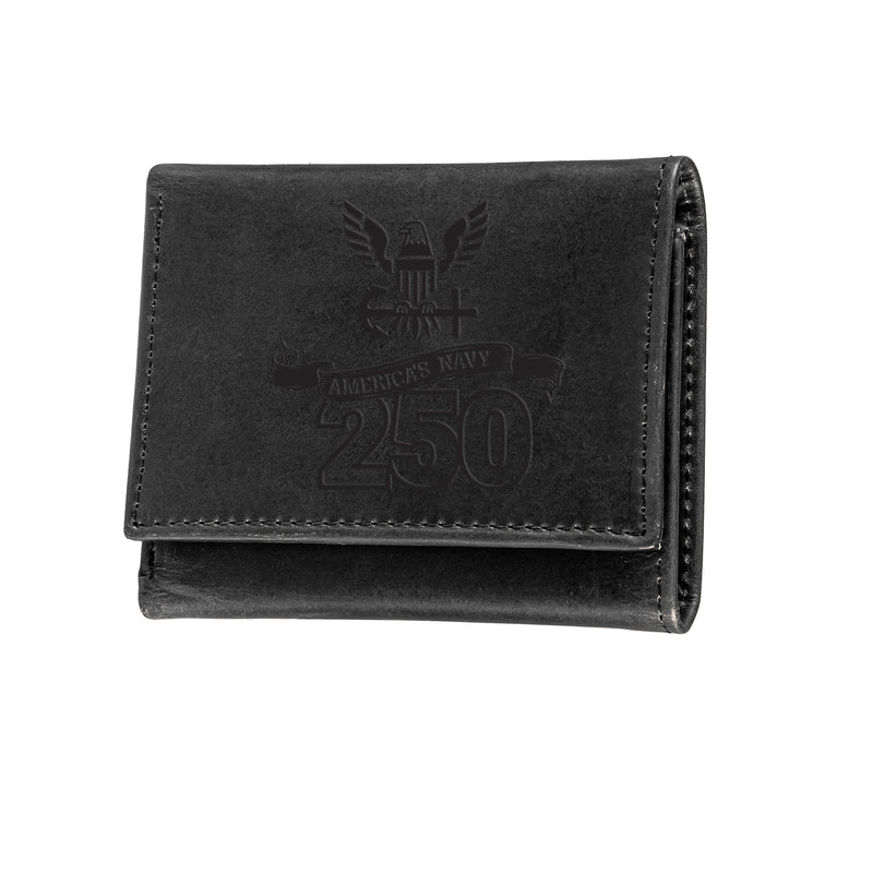Wallet, Tri-Fold, US Navy, 250th Anniversary