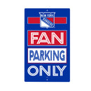 New York Rangers Fan Parking USA Metal Wall Sign, 7.5" x 11.5"