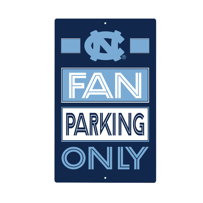 University of North Carolina Fan Parking USA Metal Wall Sign, 7.5" x 11.5"