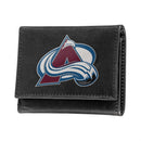 Colorado Avalanche Black Tri-Fold Embroidered Wallet w/ RFID Blocking
